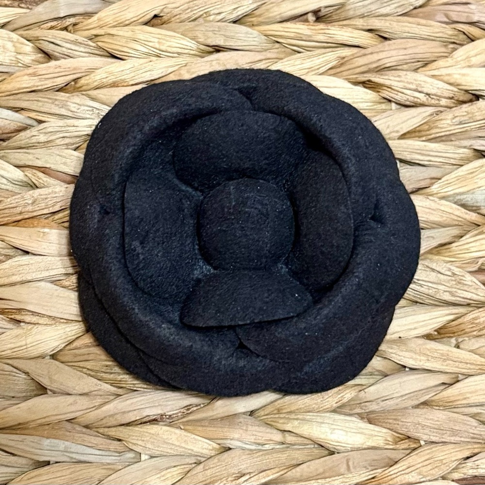 Talbots Camellia Flower Fabric Brooch